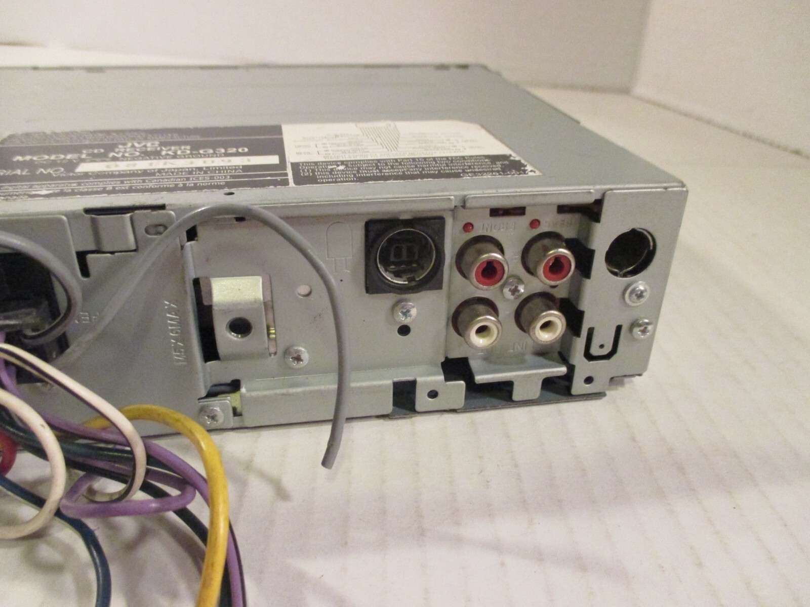 JVC KD-G320 CD Player In Dash Receiver with WMA/MP3 SAT CD-R RW READ