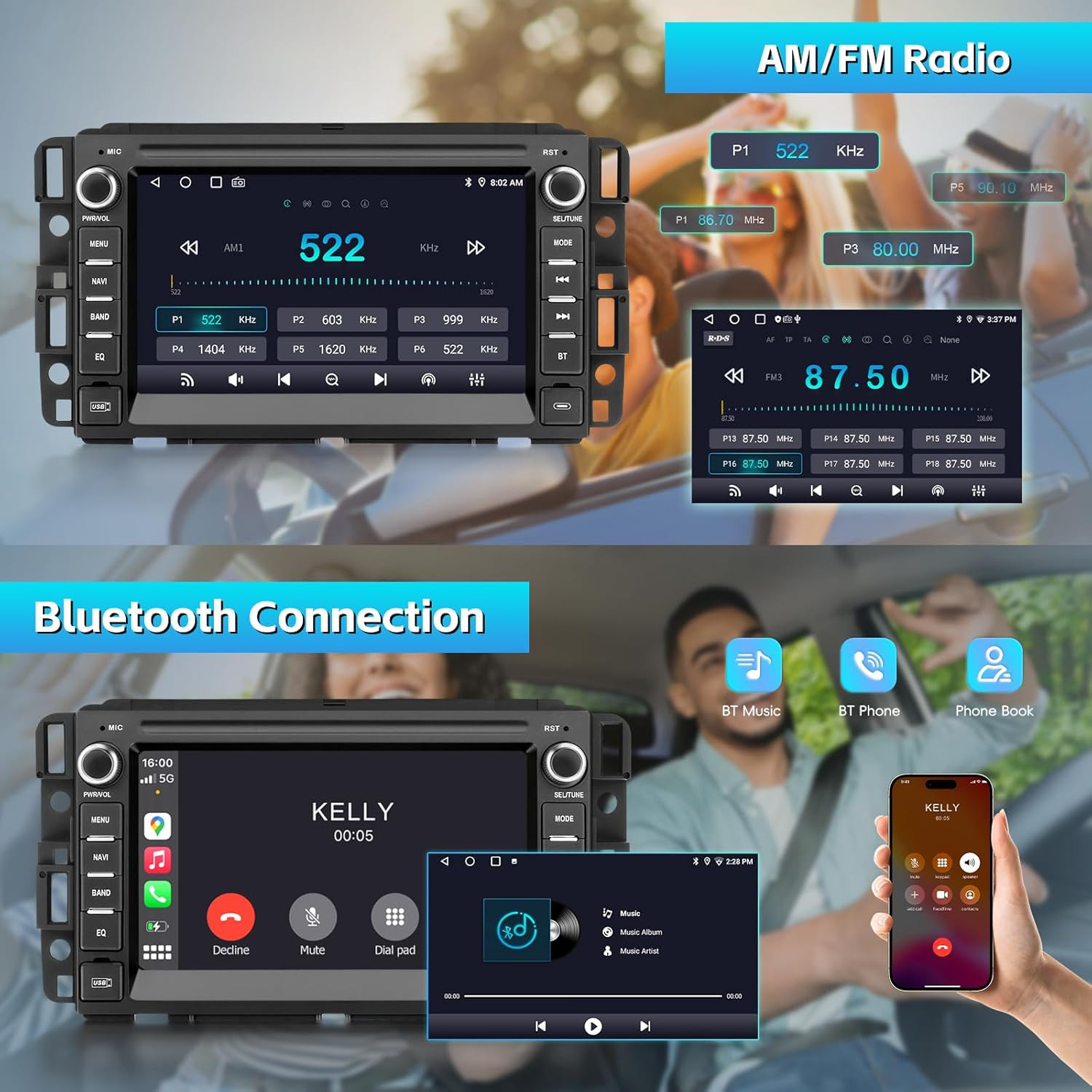 Car Stereo Radio for Chevy Silverado 2007 2008 2009 2010 2011 2012 2013, Chevy S