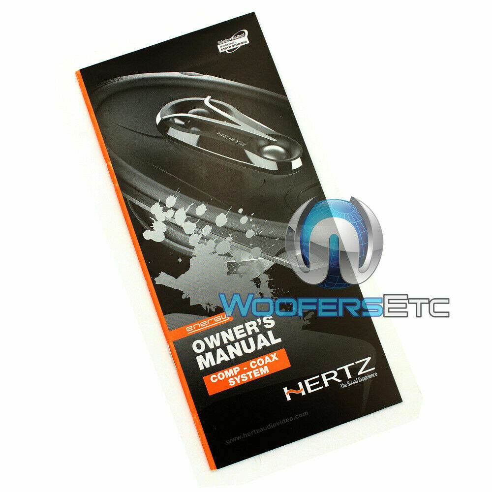 HERTZ ECX-100.5 4″ 120W CAR 2-WAY MYLAR SUPER TWEETERS ENERGY COAXIAL SPEAKERS