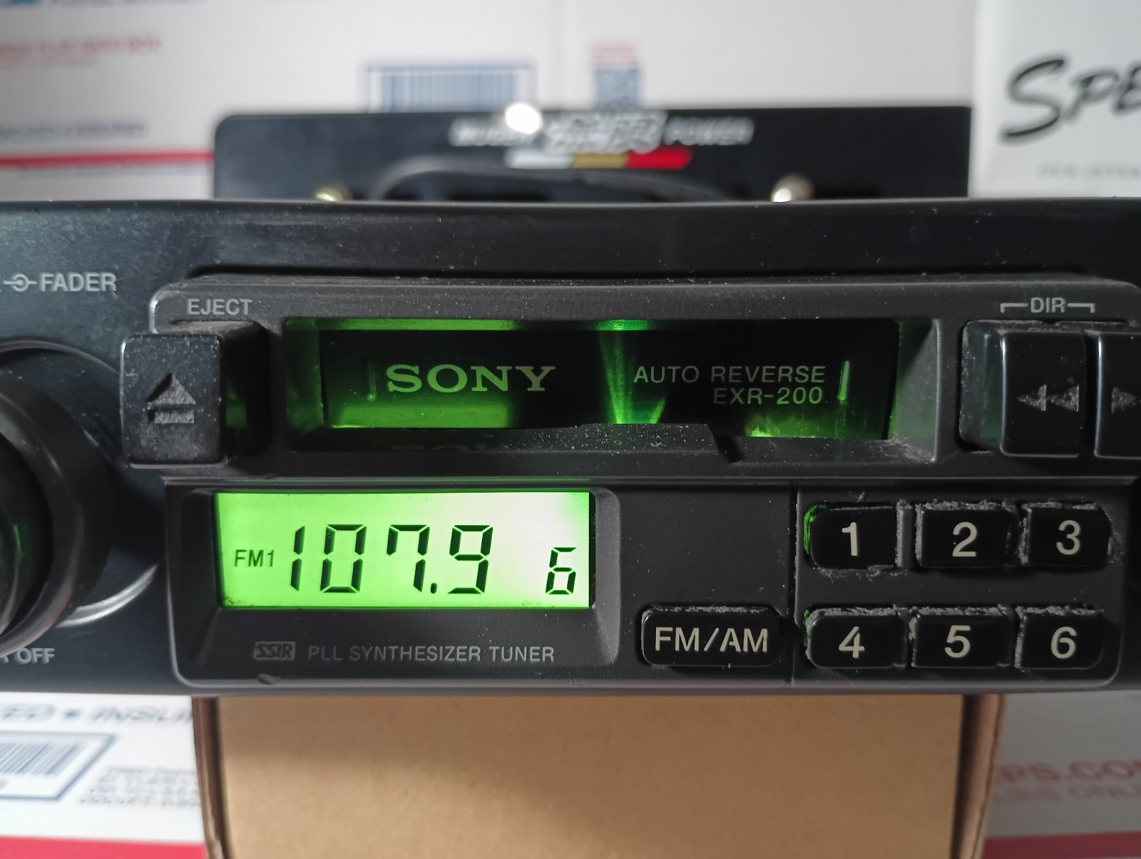 VTG Sony EXR-200 FM/AM Cassette Car Stereo USED AS-IS