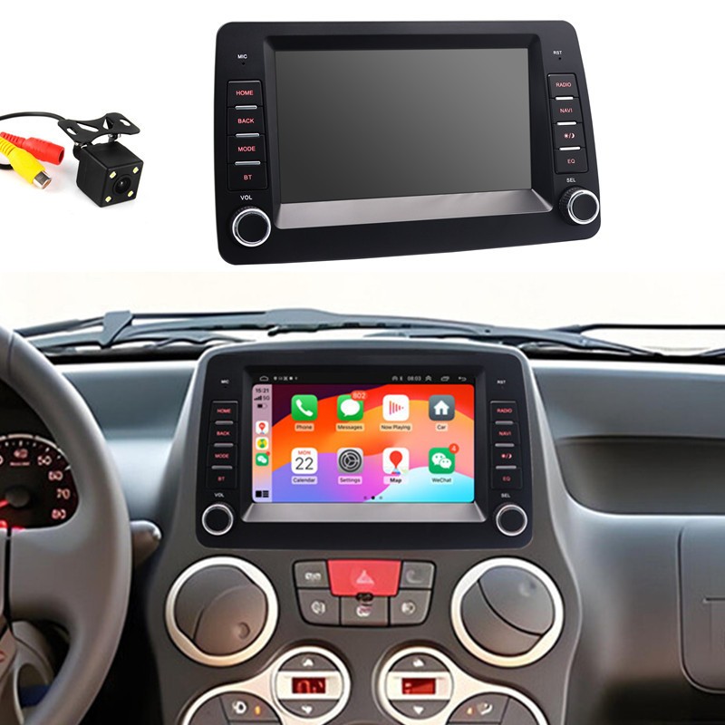 Car Stereo MP5 Player 4+32GB For Android Auto W/Camera For Fiat Panda 2003-2012