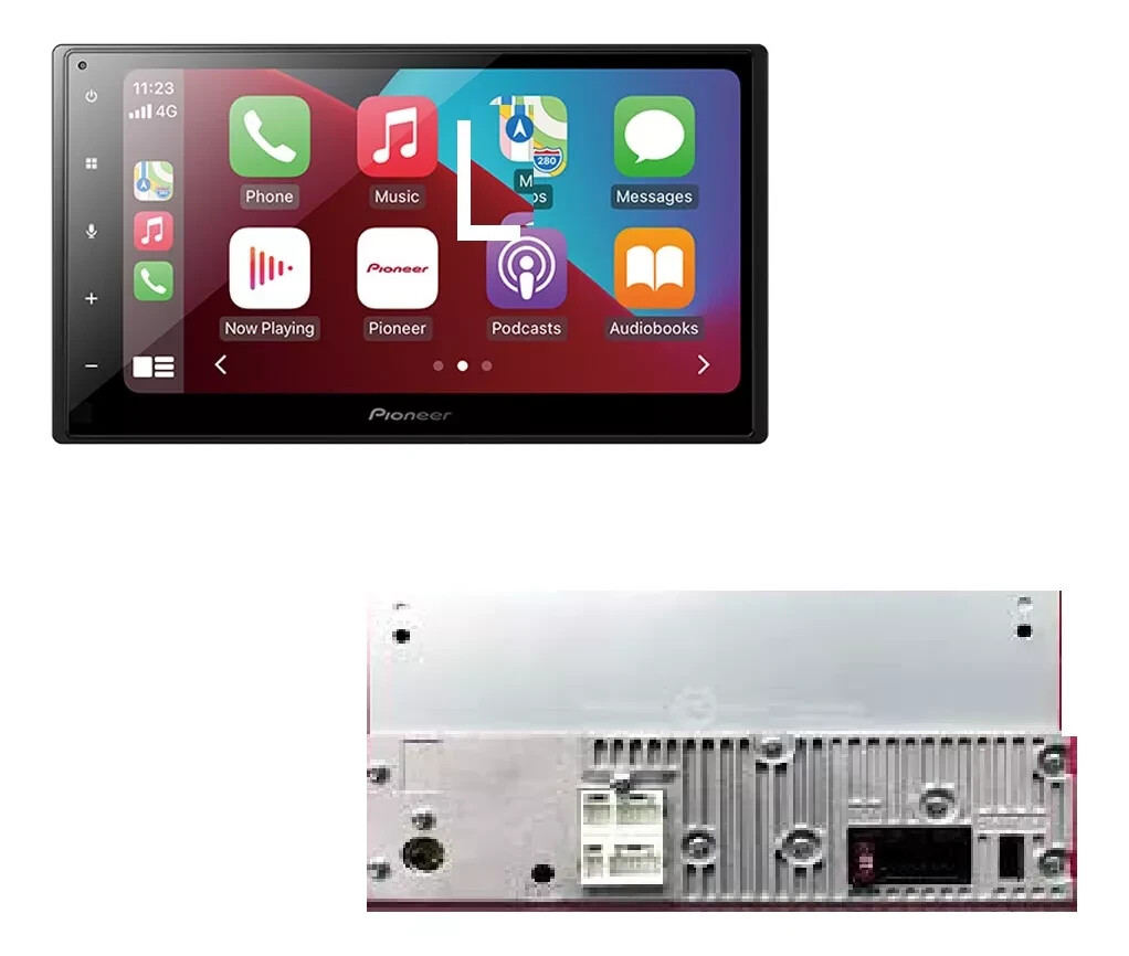 Pioneer Apple CarPlay Bluetooth Touchscreen In-Dash DMH-A4450BT Android 6.8″