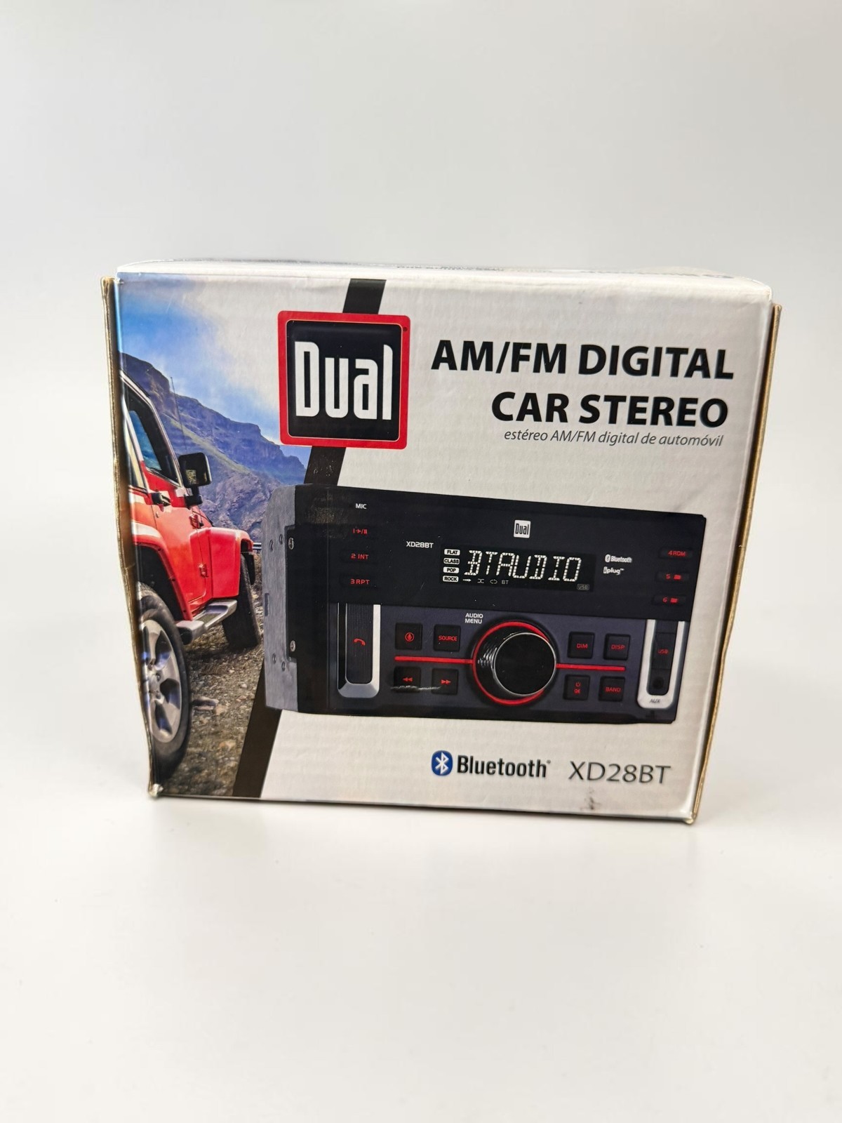 Dual Electronics XD28BT, Car Stereo Head Unit Double Din w Bluetooth 7 Character