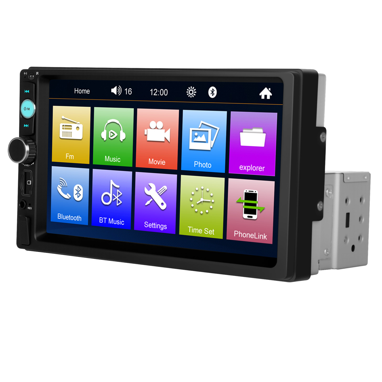 F710C 7inch Touch Screen Stereo Single 2Din Radio Car Apple/Android Carplay GPS