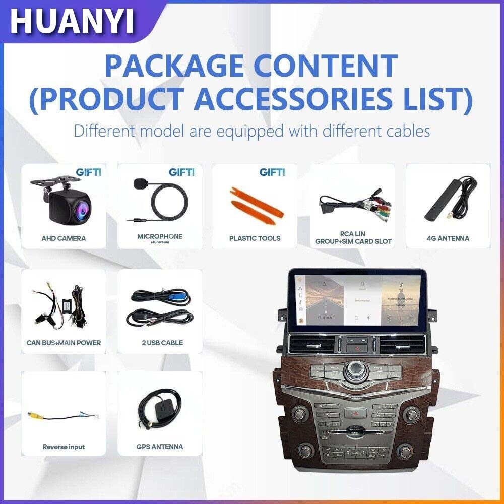 For Nissan Armada Patrol Infiniti QX56 QX80 Android Car Radio Carplay Stereo GPS