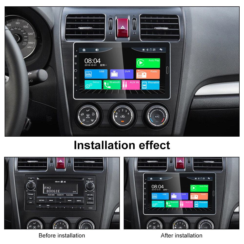 Carplay 10.1″ Car Stereo Radio Bluetooth Single 1Din Rotatable Touch Screen MP5