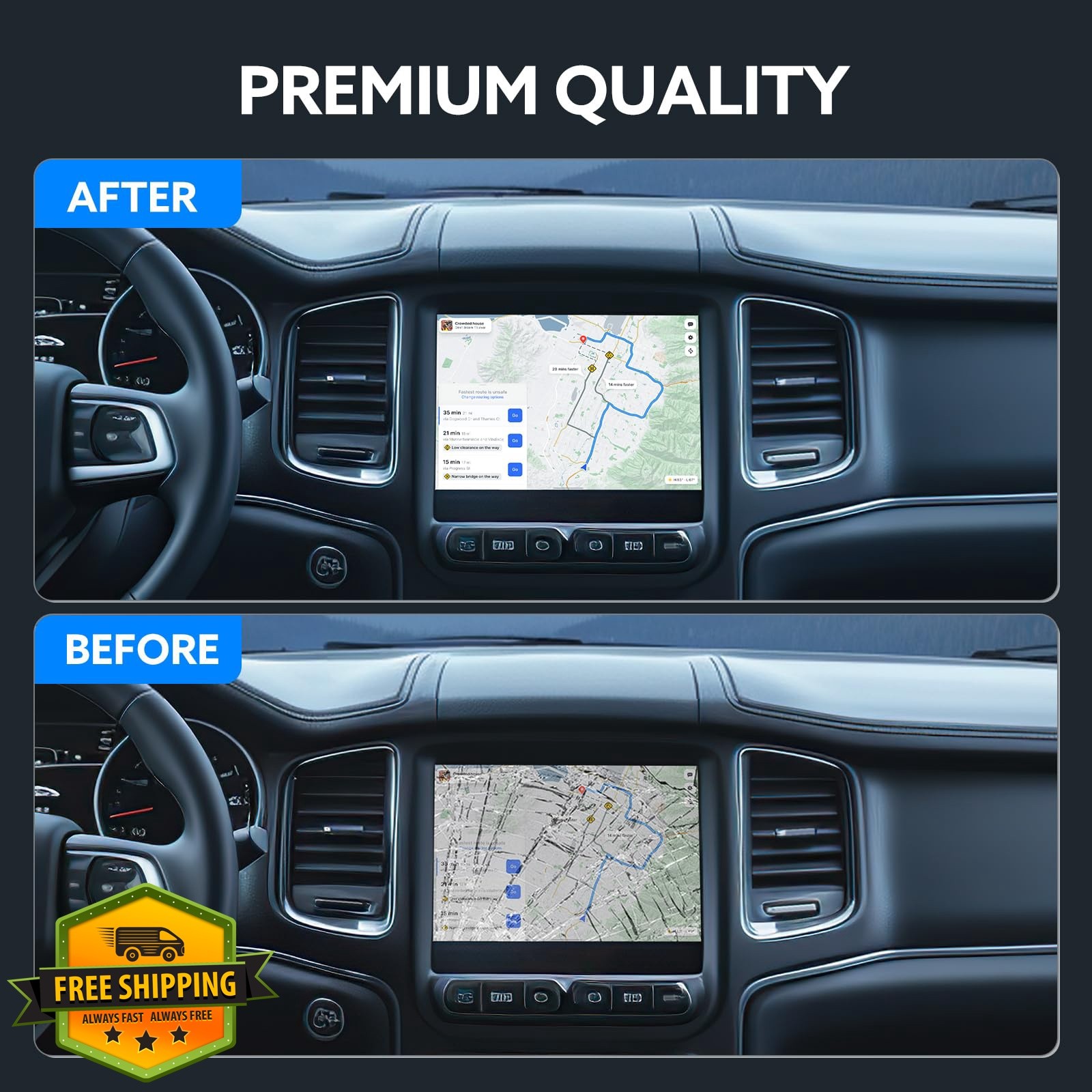WonVon 8.4″ Uconnect Touch Screen Radio Navigation