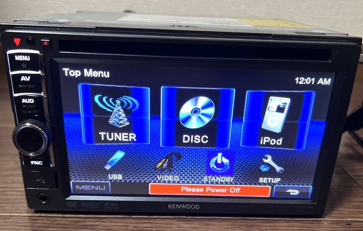 KENWOOD DDX318 2DIN 6.1 Inch Monitor DVD CD Receiver Car Stereo USB Used