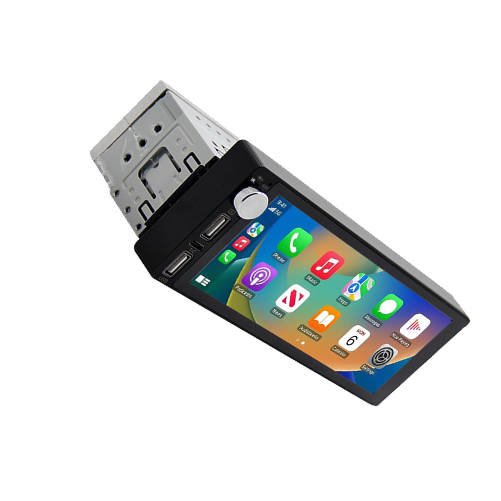 Single Din Car Stereo Wireless Apple CarPlay 6.9″touchscreen Radio Bluetooth USB