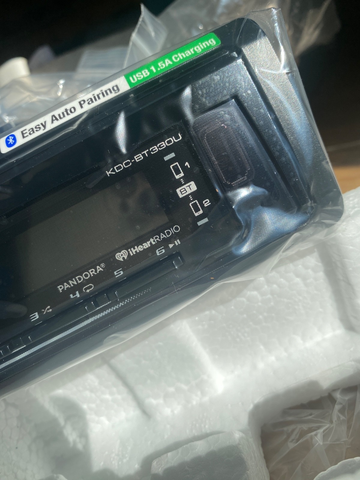 Kenwood KDC-BT330U CD Car Stereo Receiver, Bluetooth, AM/FM/CD, Radio,