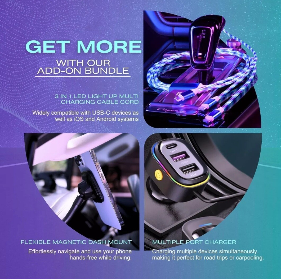 LinknDriveDash 9” Wireless Apple CarPlay & Android Auto Stereo Radio