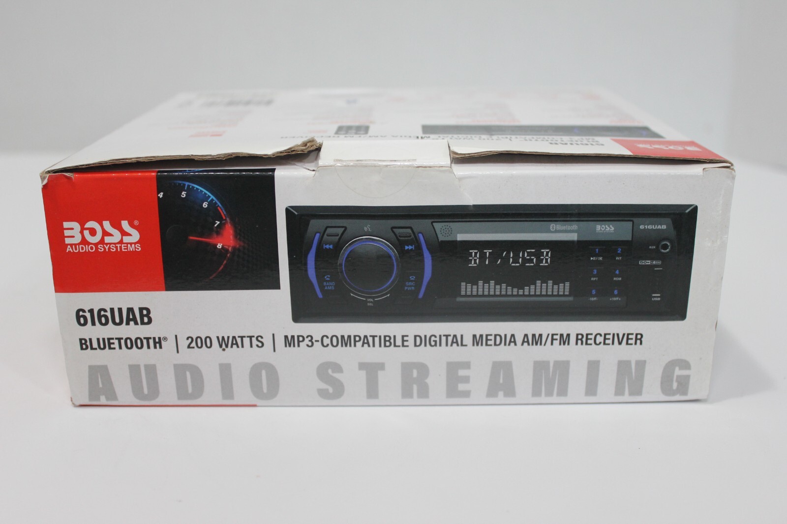 BOSS Audio Systems 616UAB Multimedia Car Stereo – Single Din LCD Bluetooth Radio
