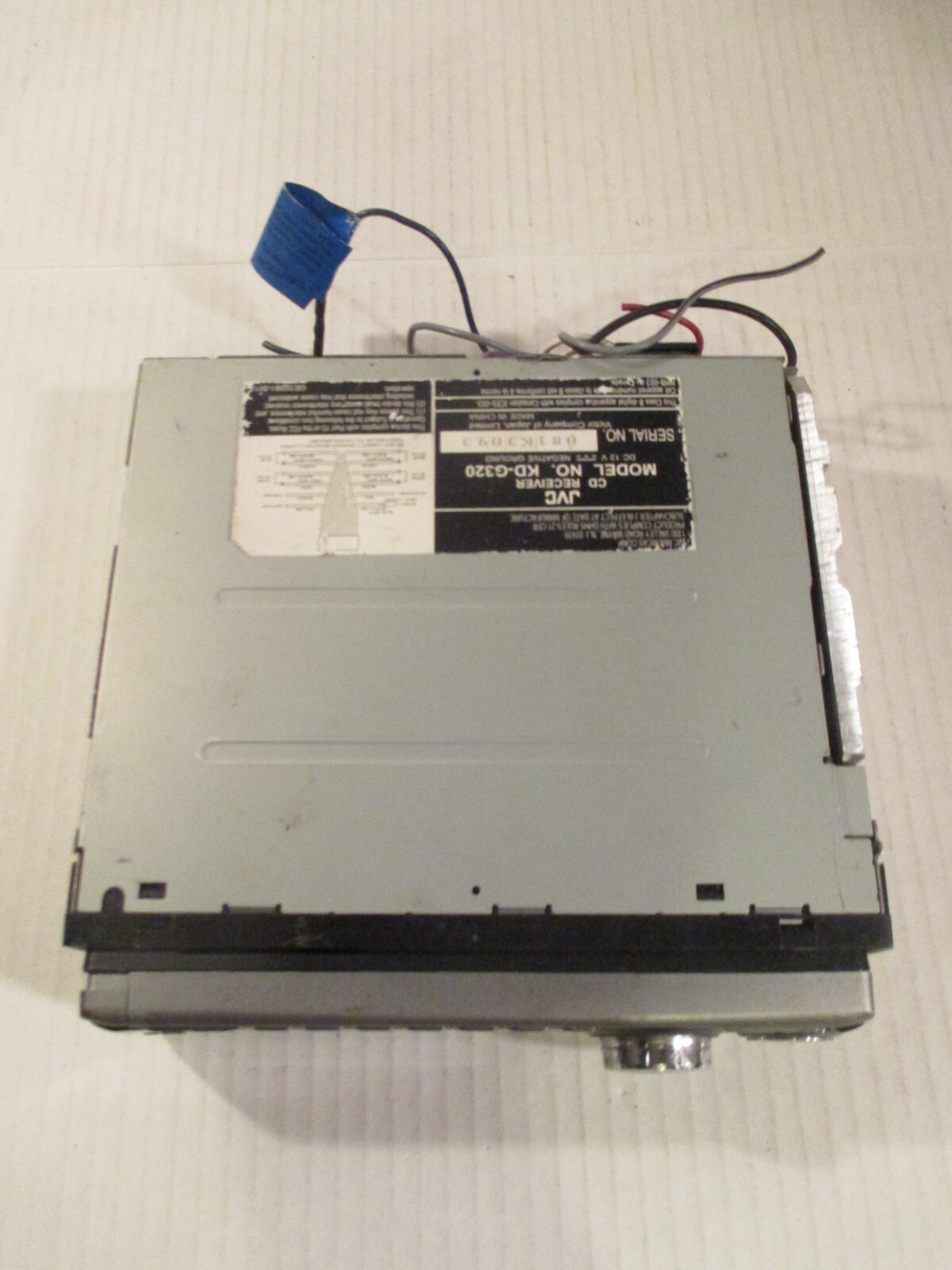 JVC KD-G320 CD Player In Dash Receiver with WMA/MP3 SAT CD-R RW READ