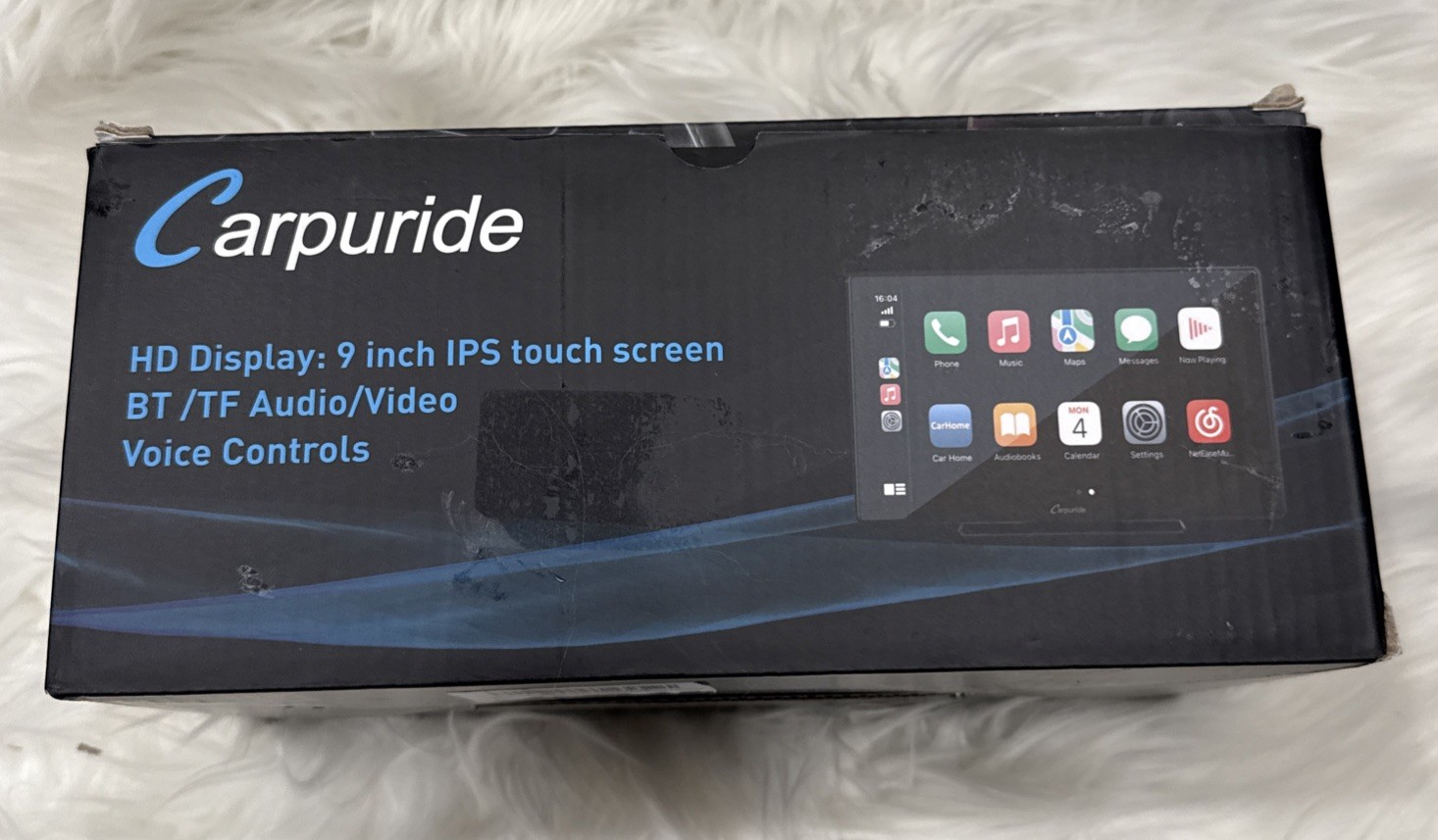 OPEN BOX! CARPURIDE C98 Wireless 9’’ Apple Carplay Android Auto GPS Navigation C