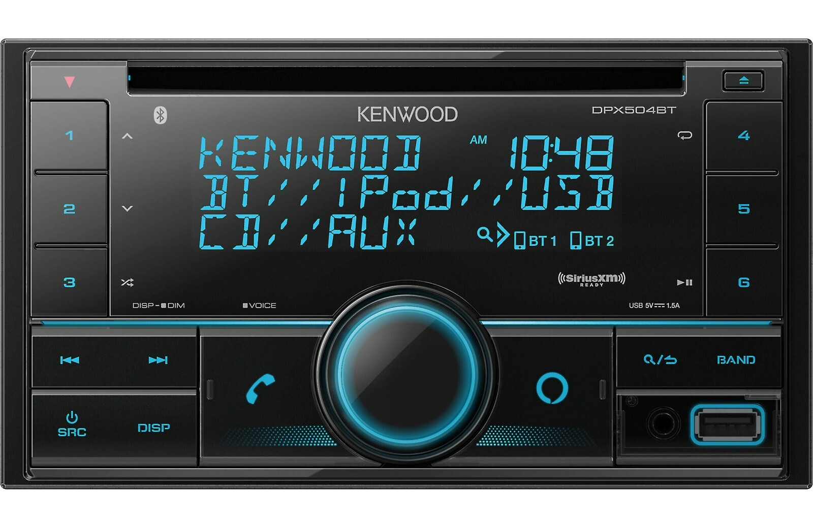 Kenwood DPX504BT Bluetooth CD MP3 Alexa iPhone Android Pandora AM FM XM USB Aux