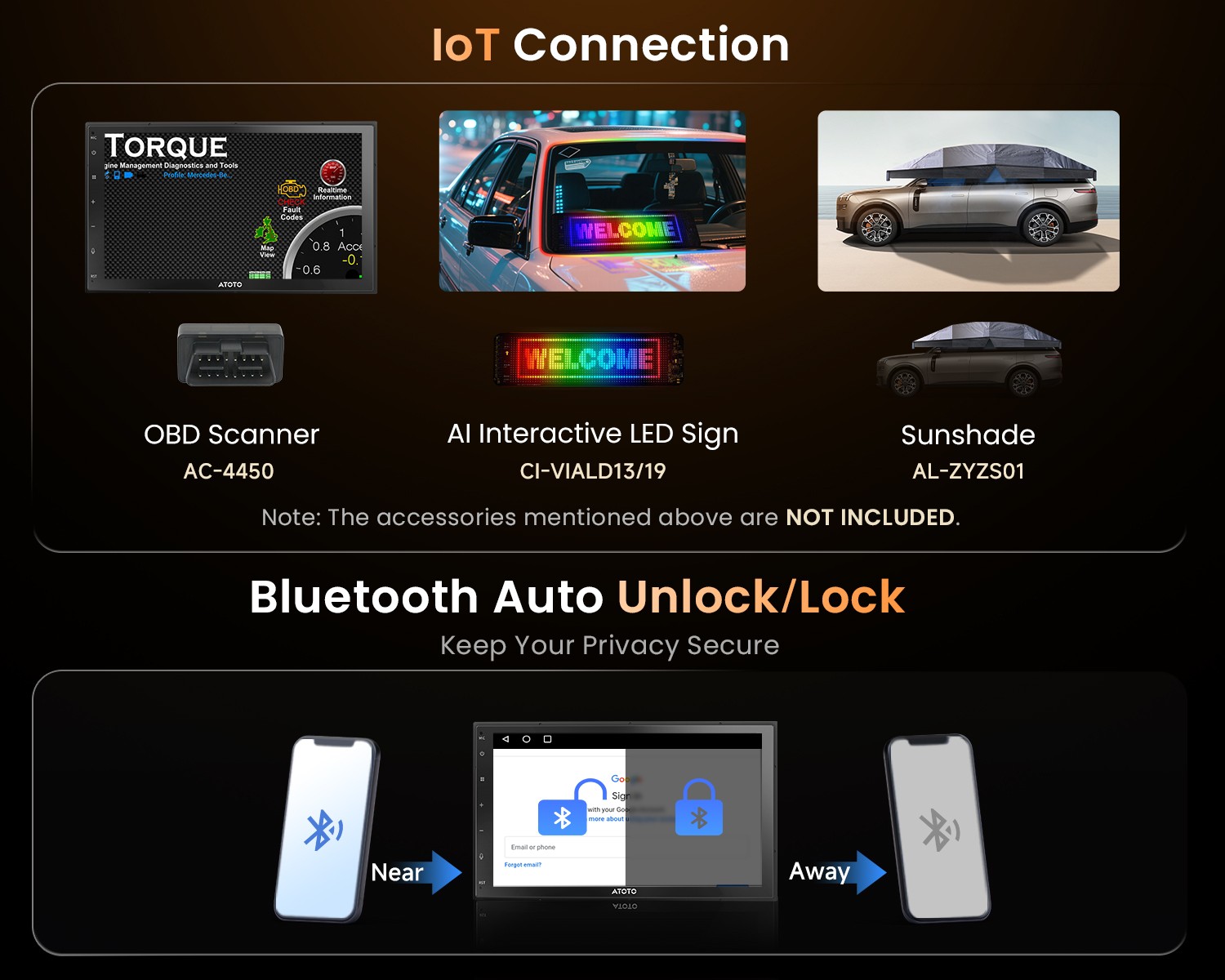 Android Car Stereo Radio 2DIN GenAI Assist Bluetooth Lock Screen w/ OBDII Sanner