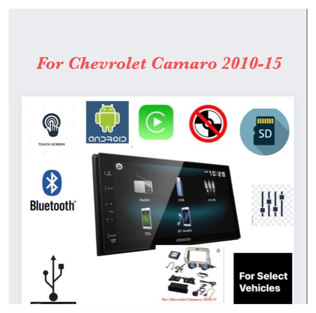 For Chevrolet Camaro 2010-2015 BLUETOOTH CAR STEREO RADIO Touchscreen New