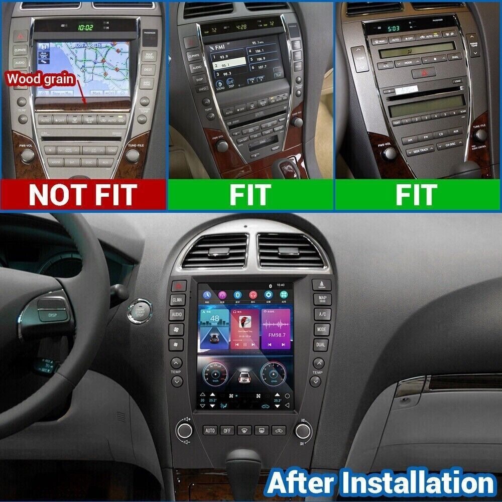 Used 9.7″ Car Radio Wireless CarPlay 2+32GB For Lexus ES240 ES350 2006-2012