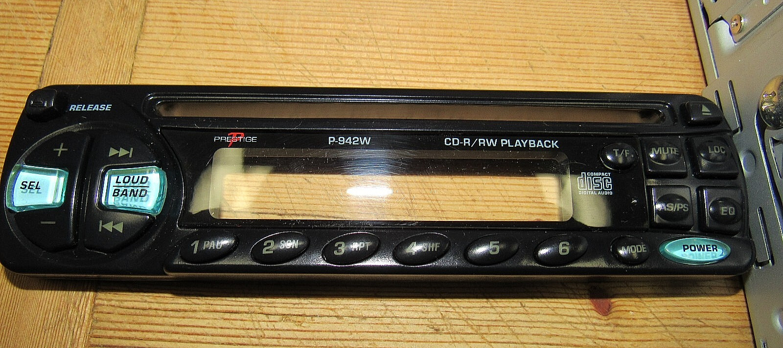 VINTAGE Alpine P-942W REMOVEABLE FACEPLATE CD-R/RW PLAYBACK UNTESTED