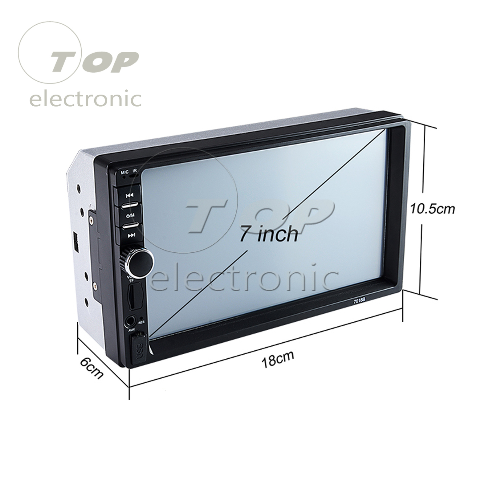 7 Double 7018B 2 DIN Car Radio MP5 Player Touch Screen Bluetooth + Rear Camera