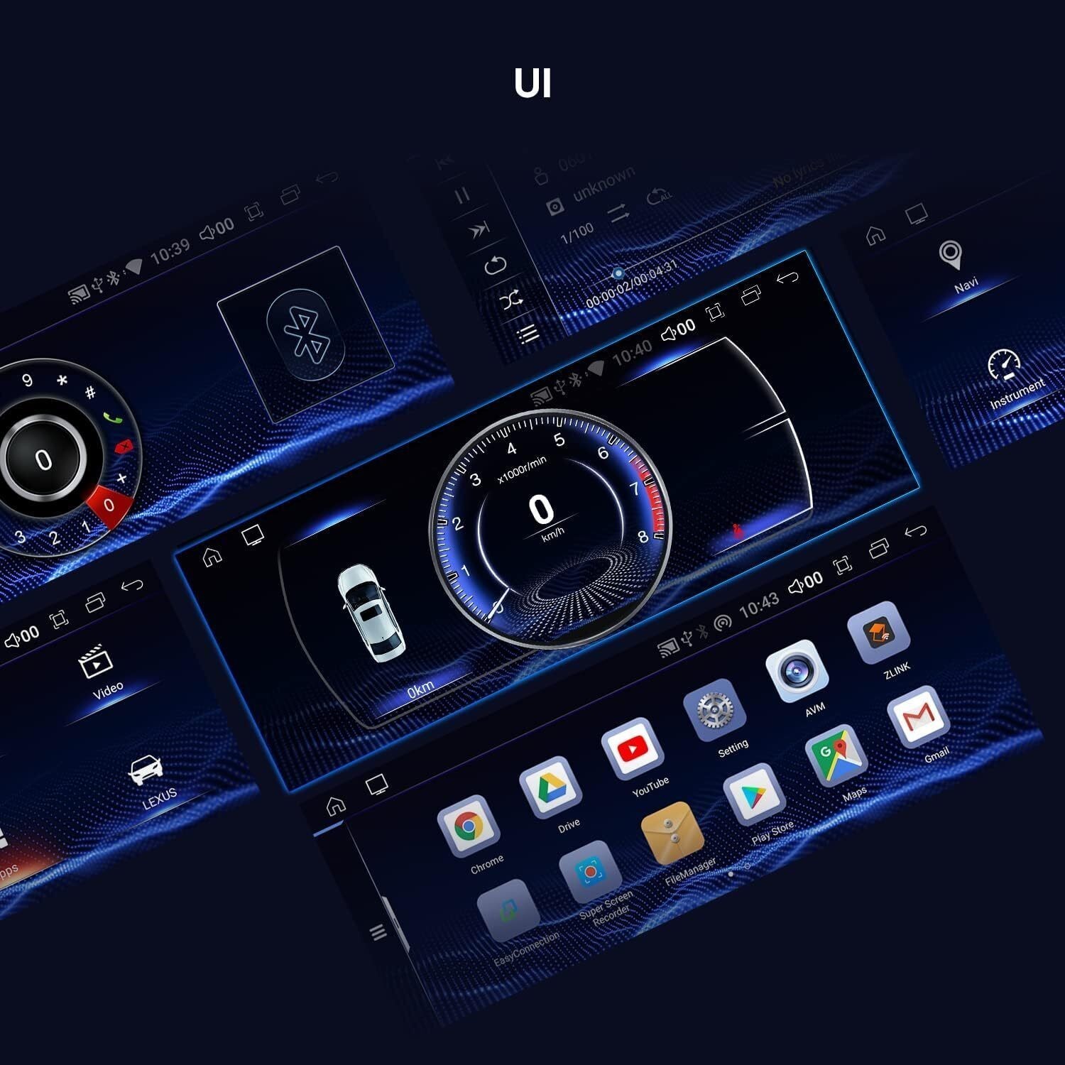 For Lexus NX 10.25″ Android Carplay Display Car Stereo Radio AHD GPS Navigation