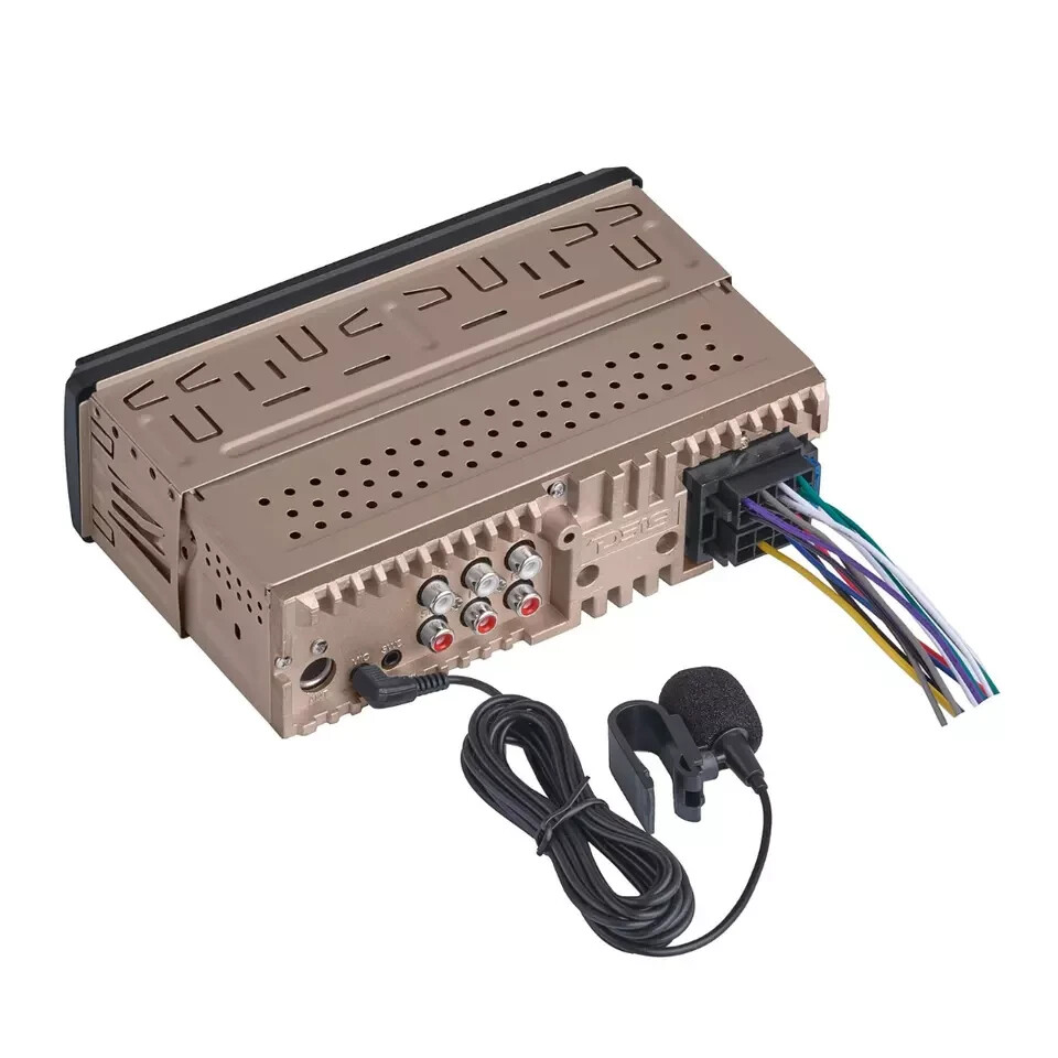 DS18 Single Din Car Stereo Receiver Built-in DSP EQ Bluetooth Sub Out SDX-P100