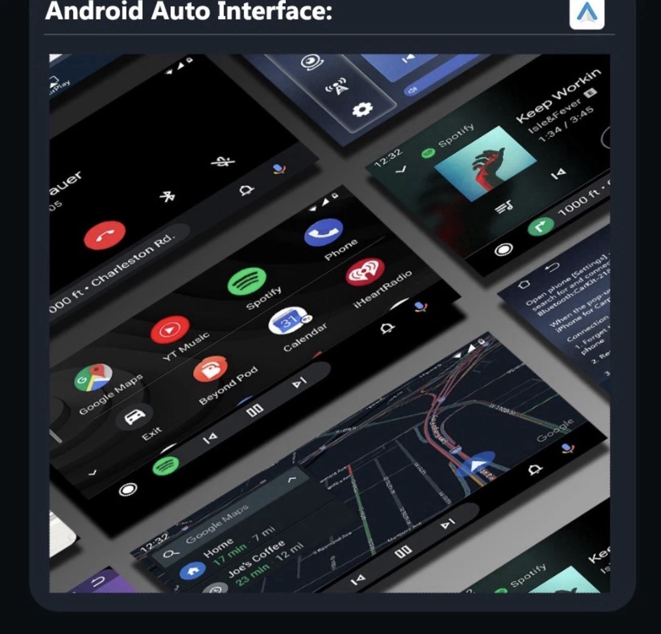 Portable Wireless Apple CarPlay and Android Auto IPS Touch Screen for Car New