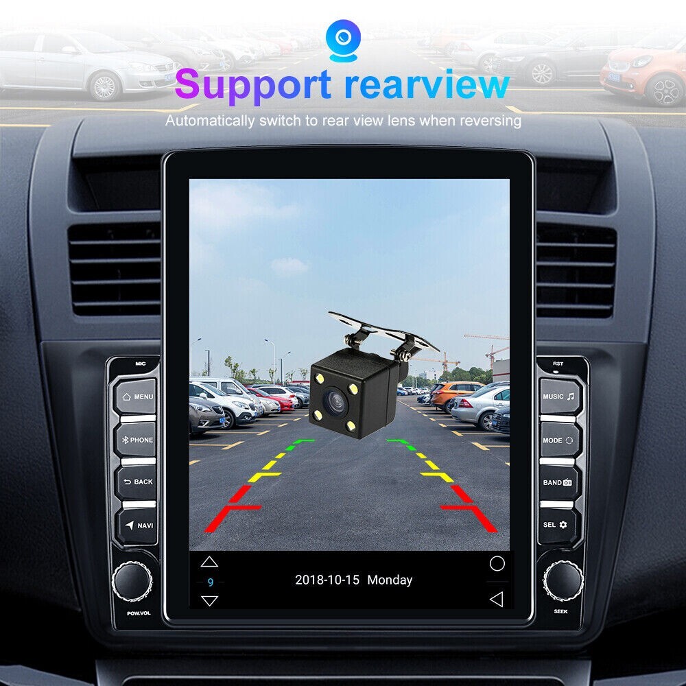 2 Din Android 9.1 9.7″ Large Vertical screen Car Stereo Radio GPS Navi Bluetooth
