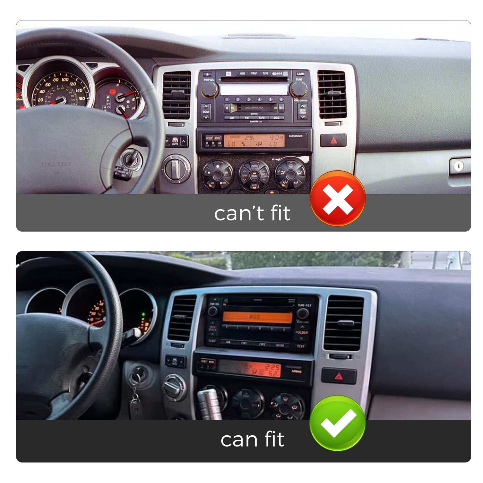 for Toyota 4Runner Radio Upgrade 2003 2004 2005 2006 2007 2008 2009,MekedeTec…