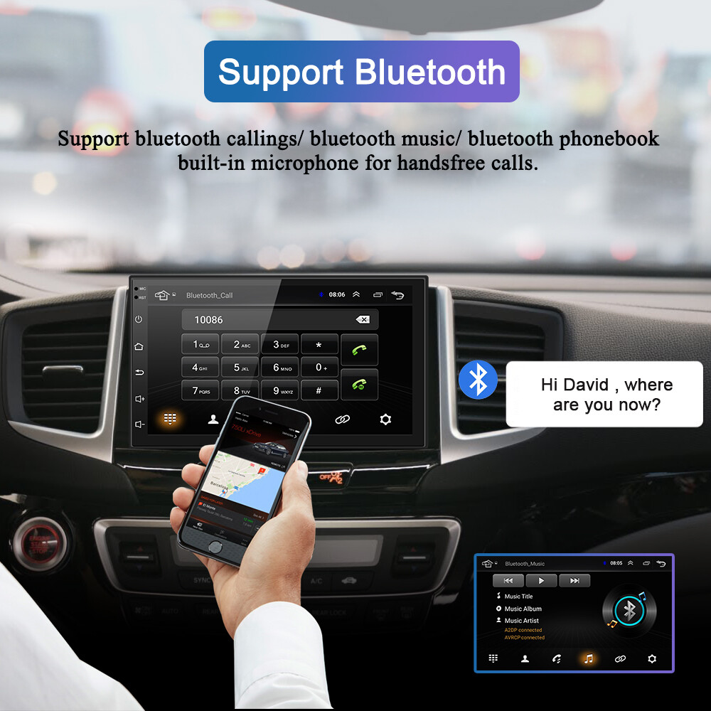 7″ Double 2Din Android 10 Car Stereo GPS Bluetooth WIFI FM Radio USB MP5 Player