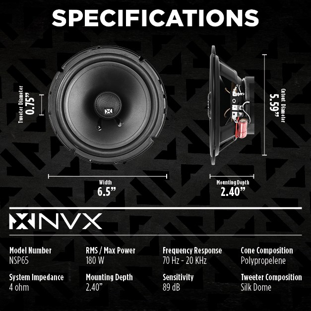 Front Door Factory Speaker Replacement Package for 2001-2014 Toyota RAV-4 | NVX