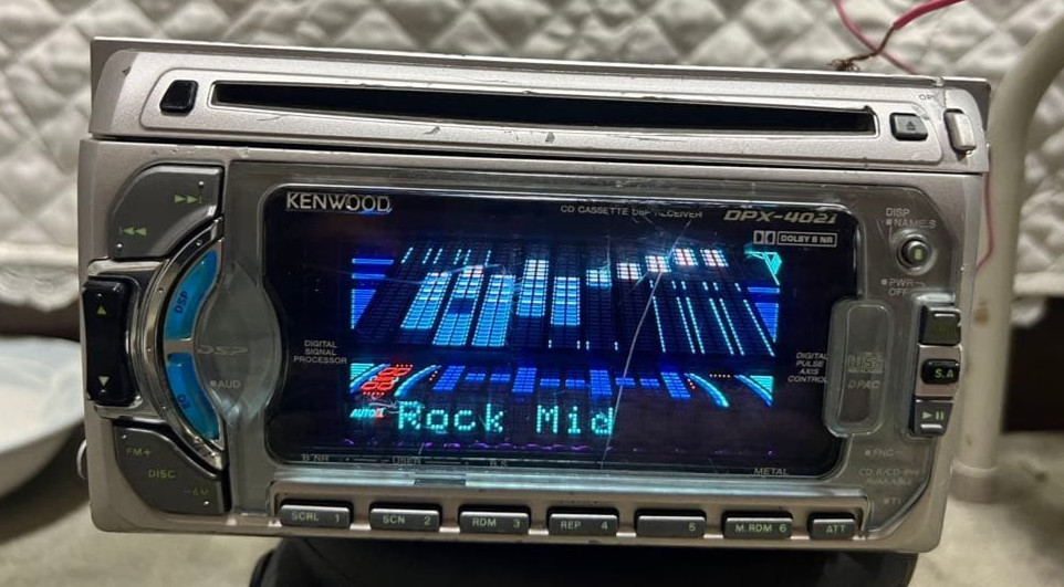 Kenwood DPX-4021 2DIN Car Audio CD CD-R/RW Cassette Player EASY DSP Bluetooth