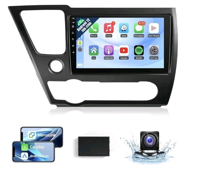 9″ CarPlay Android Auto 2+32G Car Radio Stereo for Honda Civic 2013-2017