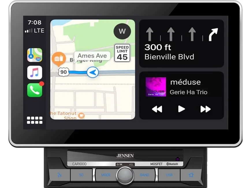 Jensen CAR1000 Digital multimedia receiver with 10.1″ touchscreen