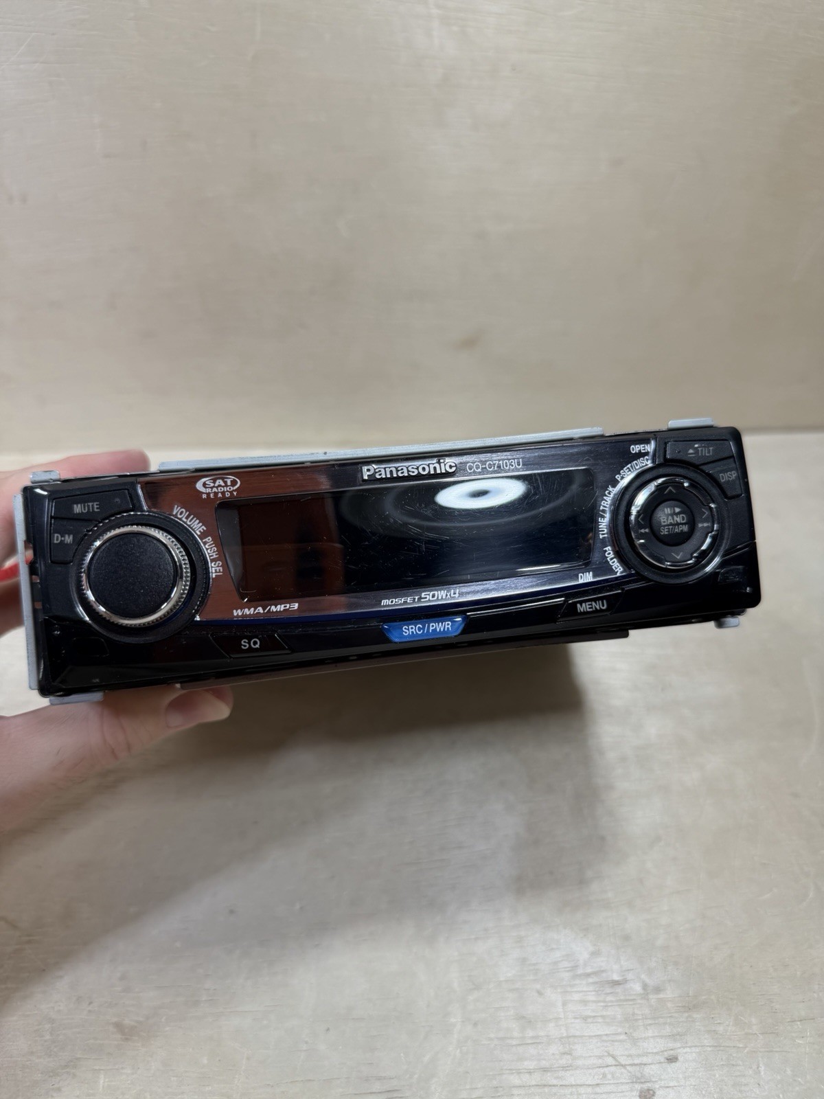 🔥RARE Panisonic CQ C7103U car stereo deck Race Cars On 3D Matrix Display 50×4