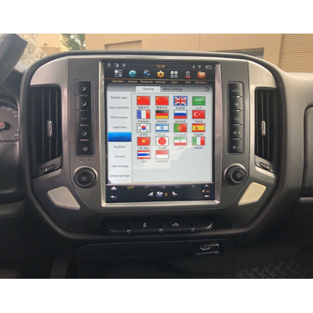 Android9.0 Vertical Stereo Radio For Chevrolet Silverado Gmc Sierra 2014-2019