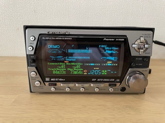 Pioneer Carrozzeria FH-P99MDR 2Din Car Audio CD MD Bluetooth Player Tested