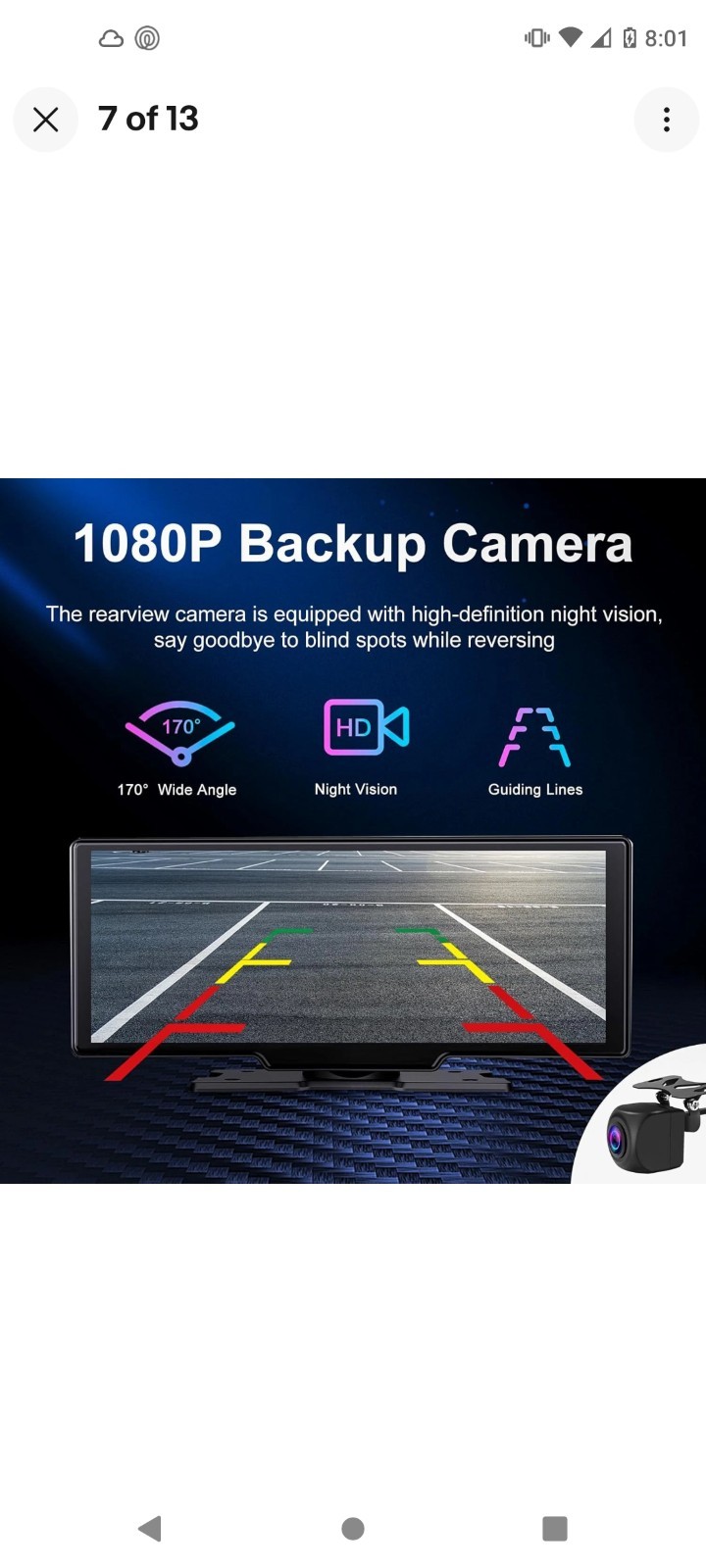 Portable 9.3-Inch Wireless Apple Carplay Screen for Car with Auto Brightness, 4K