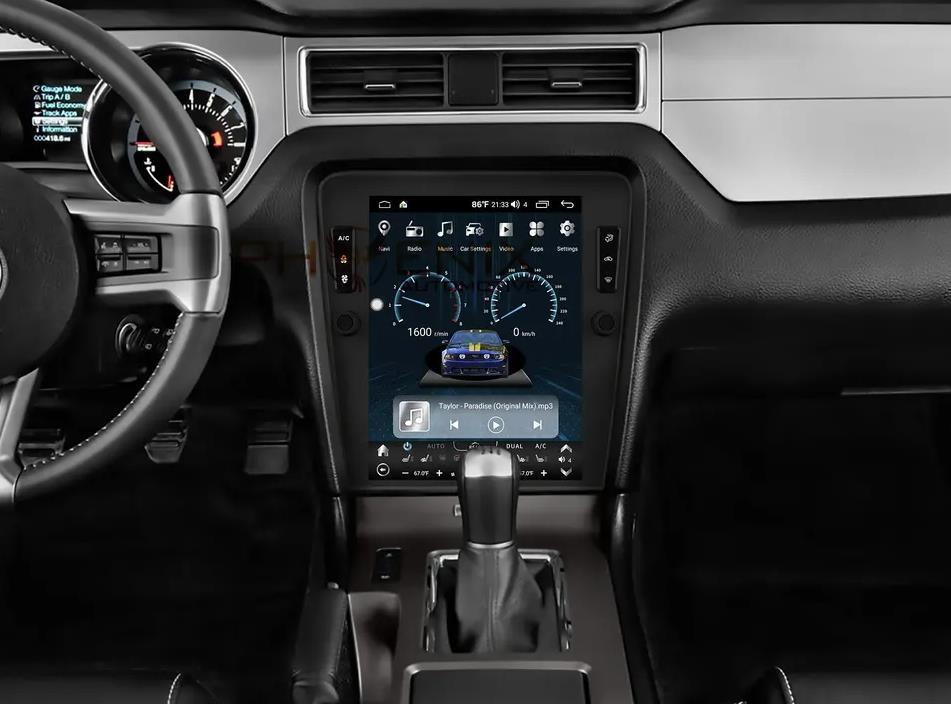 12.1″ Tesla Style For Ford Mustang 2008-2014 Stereo Car Player Gps Navigation