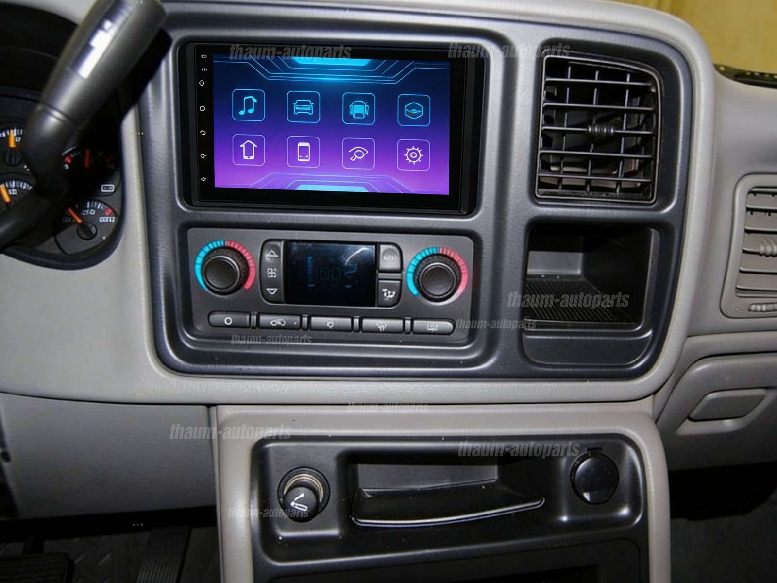 CarPlay Wifi Car Radio For 2003-2006 GMC Sierra 1500 2500 3500 GPS Player Camera