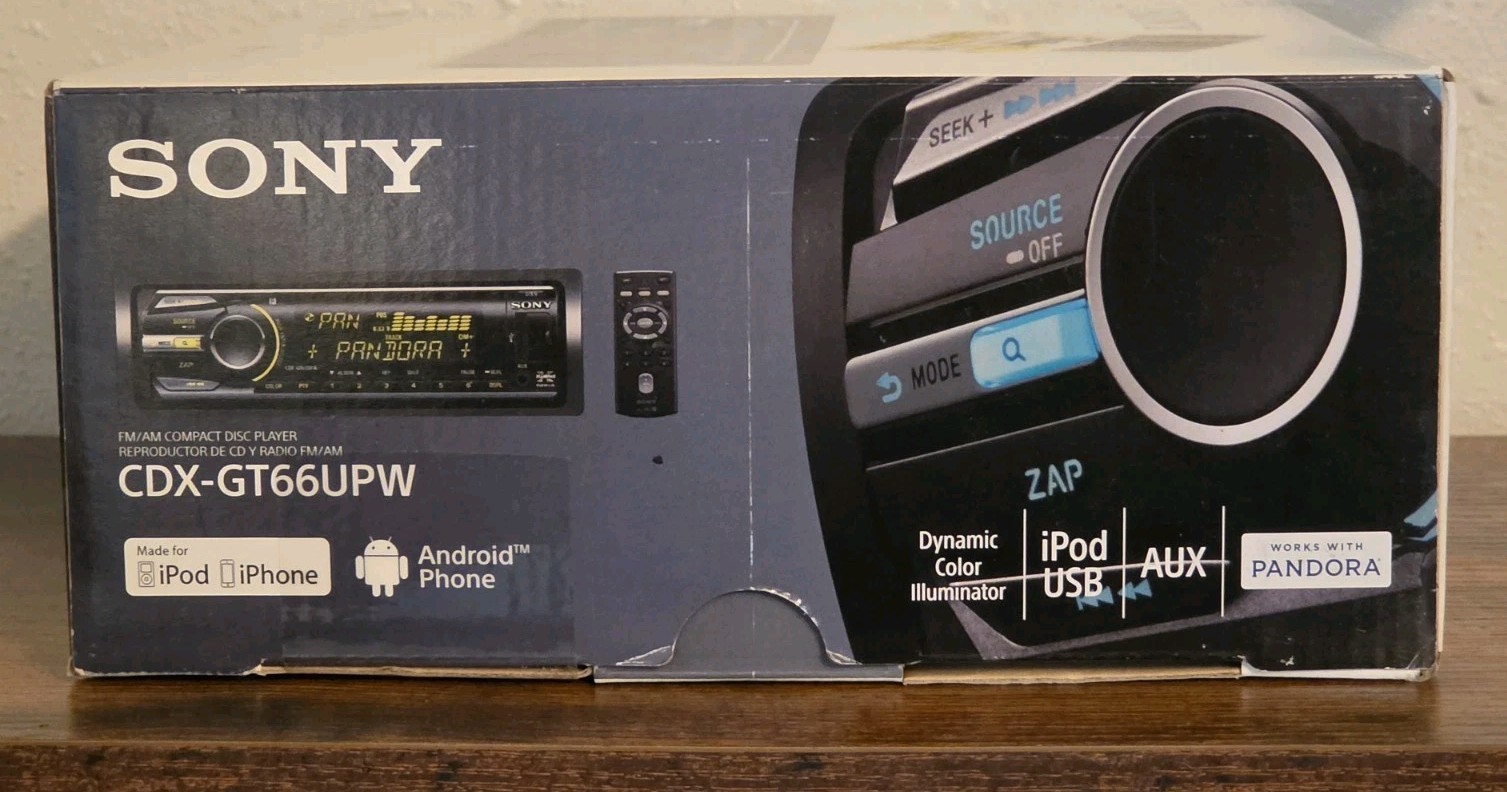Sony CDX-GT66UPW Car CD Player USB AUX iPod New Open Box