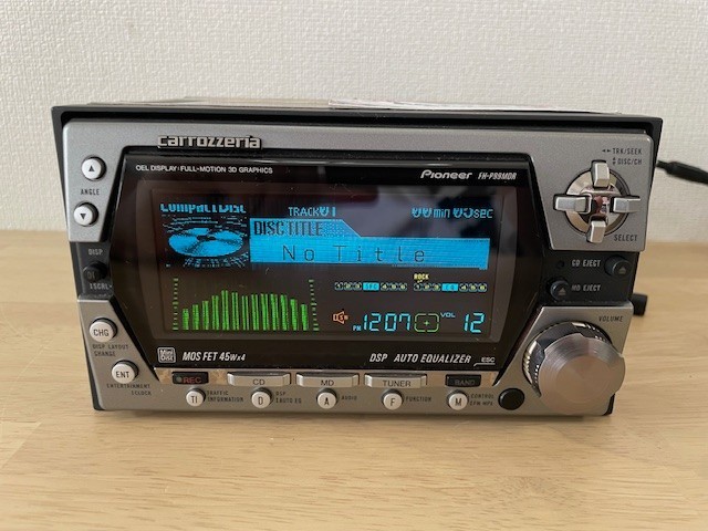 Pioneer Carrozzeria FH-P99MDR 2Din Car Audio CD MD Bluetooth Player Tested