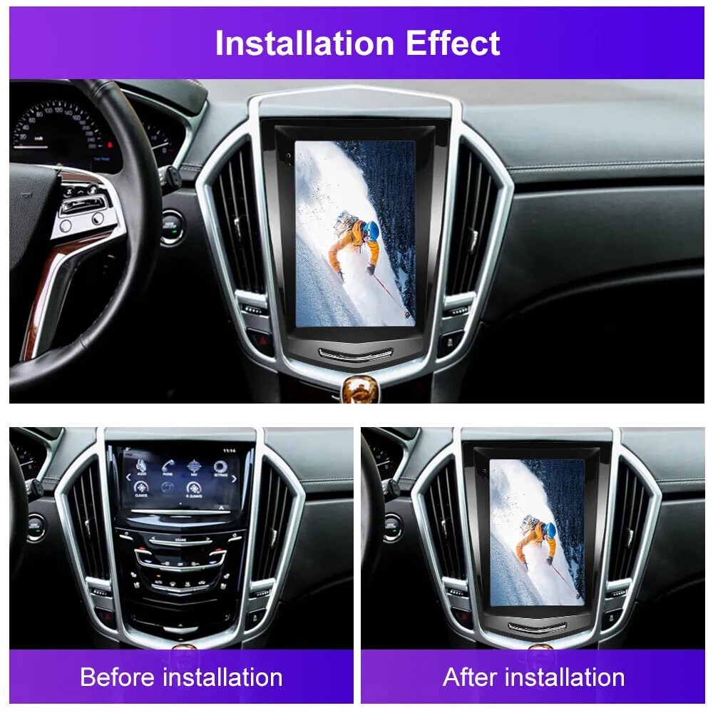 Used 9.7″ Android Car Radio Tesla Screen Navi 32GB For Cadillac ATS SRX XTS CTS