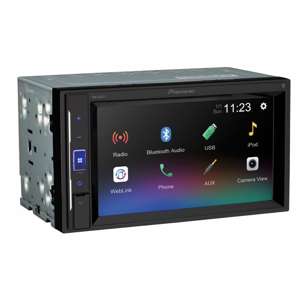 Pioneer DMH-240EX 6.2″ Double DIN Stereo with Backup Camera
