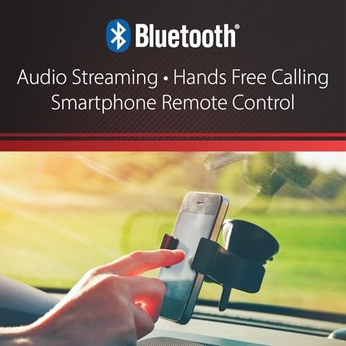 Single DIN Car Stereo Bluetooth Hands-Free Calling Music Streaming USB AM FM