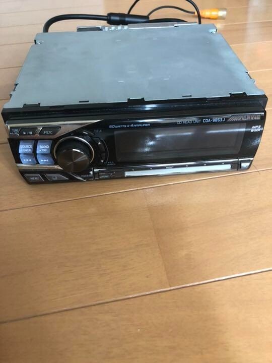 ALPINE CDA-9853J CD Player Receiver 1 DIN Car Audio Stereo Working Free Shipping