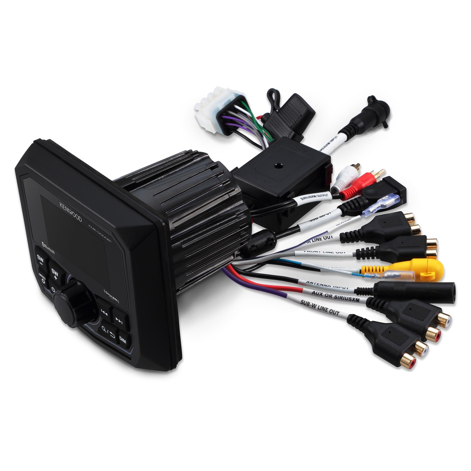 Kenwood KMR-M300BT 3″ Motorsports Receiver, 2.7″ Color LCD, Bluetooth, USB