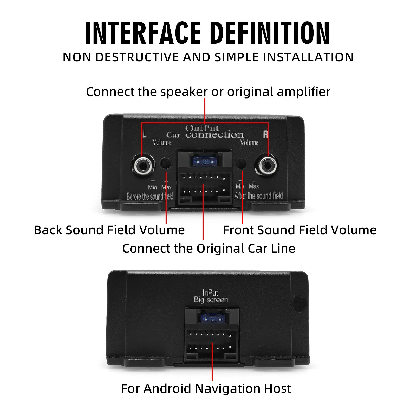 Car DSP 4 Channel Amplifier Equalizer Android Radio Sound Enhancement Processor
