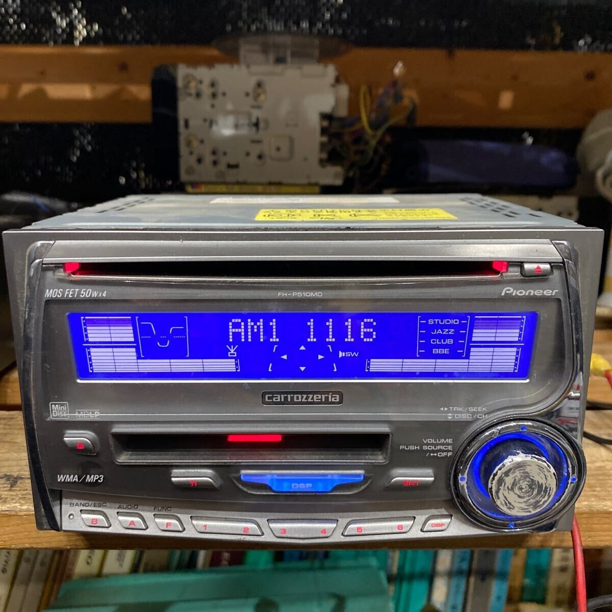 Pioneer Carrozzeria FH-P510MD Mini Disc 2DIN MD Player Car Stereo JDM Used