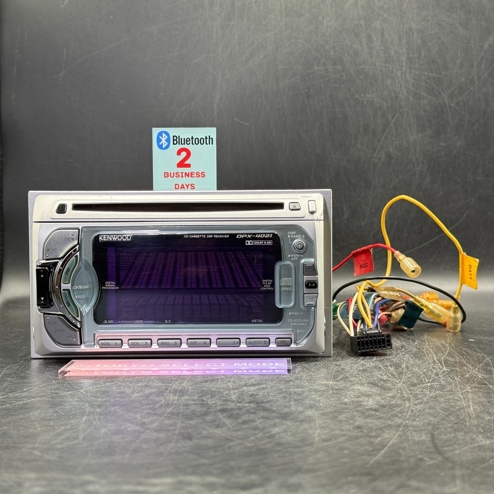 Kenwood DPX-4021 2DIN Car Audio CD Cassette Bluetooth Player JDM Tested In Stock
